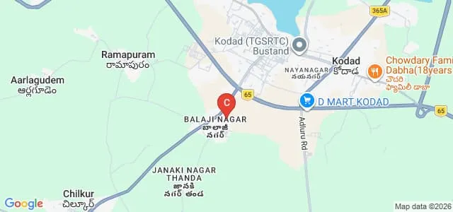 KRR Government Arts and Science College, Nalgonda Map