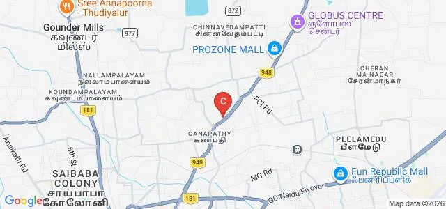 CMS College of Education, Coimbatore Map