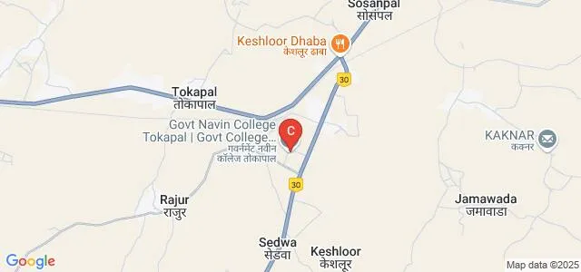Government Naveen College, Tokapal Map