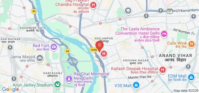 Maharshi Valmiki College of Education, Delhi Map