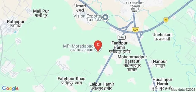 Moradabad Polytechnic Institute, Moradabad Map