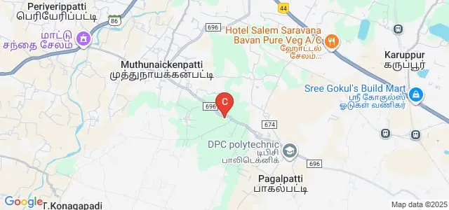 St Joseph College of Arts and Science for Women, Salem Map