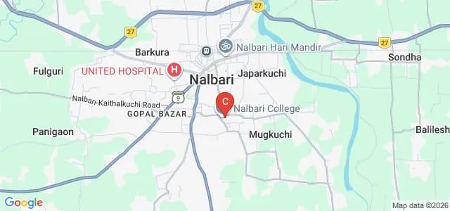 Nalbari College, Nalbari Map