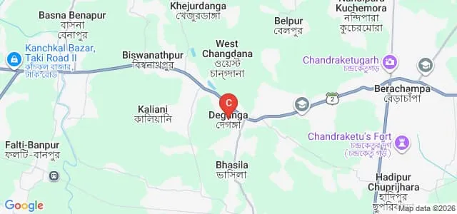 Front Page College of Education, Deganga Map