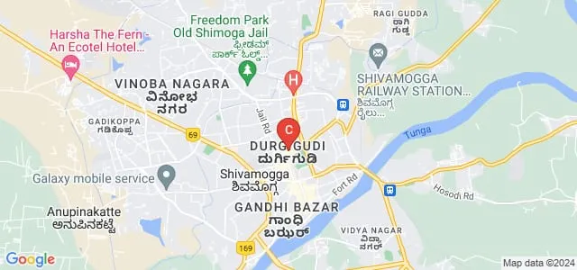 Kateel Ashok Pai Memorial Institute, Shivamogga Map