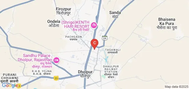 Kamla PG College, Dholpur Map