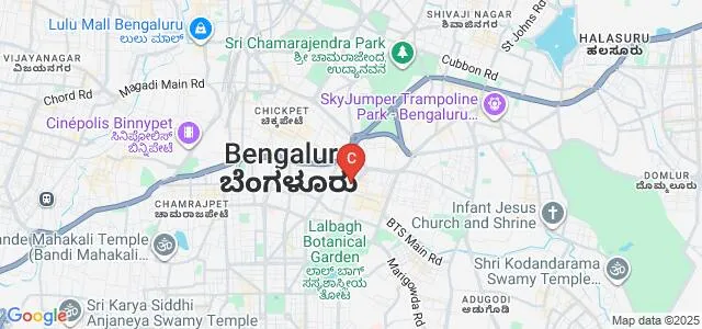 Center for Creative Arts and Design, Jain University, Bengaluru Map