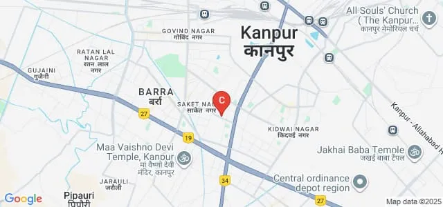 Shri Ramdevi Ramdayal Tripathi Mahila Polytechnic, Kanpur Map