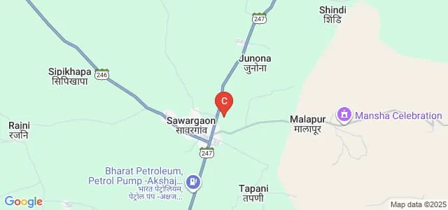 Rani Laxmibai Mahila Mahavidyalaya, Sawargaon Map