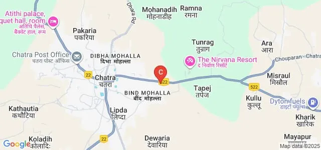 Chatra College, Chatra Map