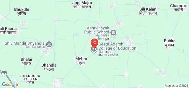 Geeta Adarsh College of Education, Kurukshetra Map