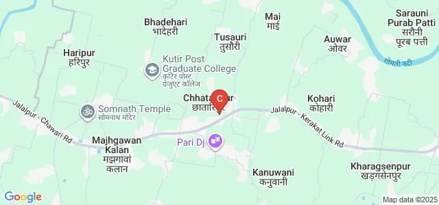 Kutir Post Graduate College, Jaunpur Map