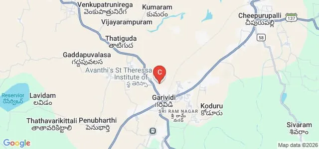 Avanthi's St Theressa Institute of Engineering and Technology, Garividi Map