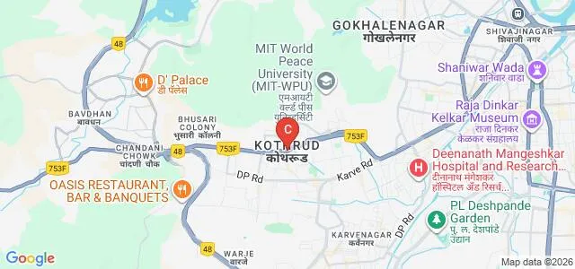 Bharati Vidyapeeth Deemed University, New Law College, Pune Map