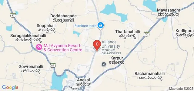 Alliance School of Design, Bengaluru Map