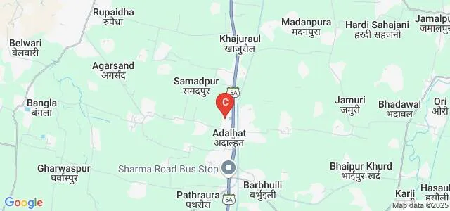 Lalta Singh Rajkiya Mahila Snatkottar Mahavidyalaya, Adalhat Map
