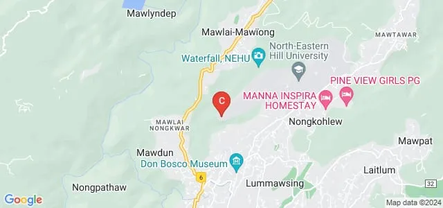 English and Foreign Languages University, Regional Campus, Shillong Map