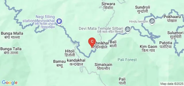 Bharat Singh Rawat Rajkiya Mahavidyalaya, Rikhnikhal Map
