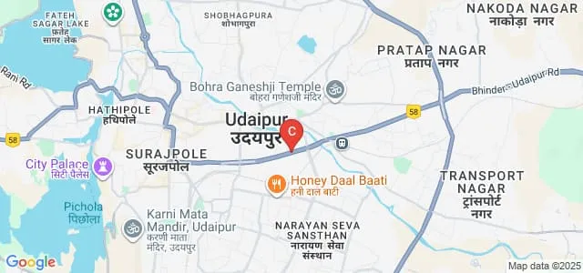 Bhupal Nobles Institute of Pharmaceutical Sciences, Udaipur Map