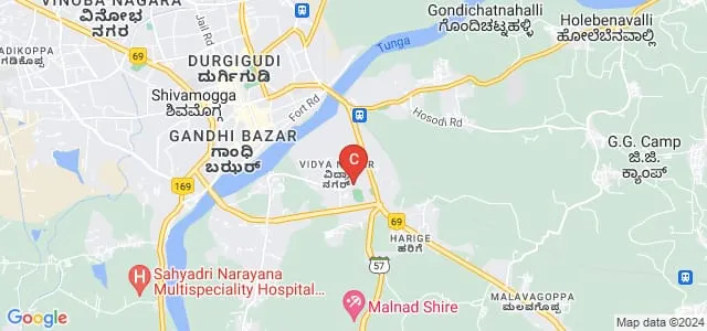 Sahyadri Commerce and Management College, Shivamogga Map