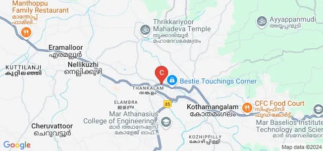 Mar Athanasius College, Kothamangalam Map