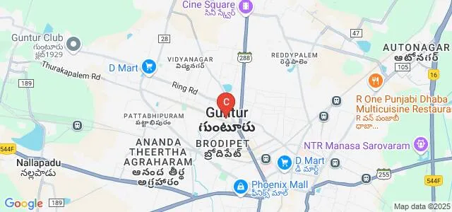 Abhyudaya Mahila Degree College, Guntur Map