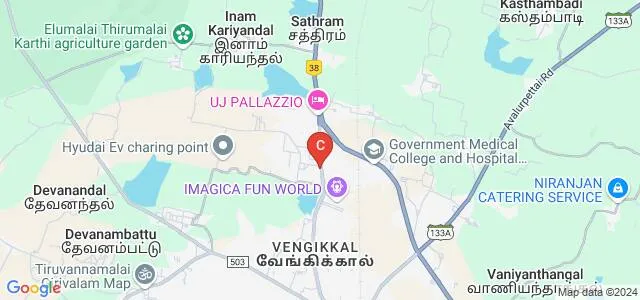 Victory Institutions of Design, Tiruvannamalai Map