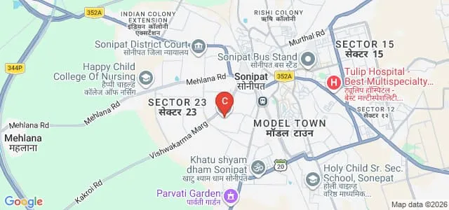 Chhotu Ram Arya College, Sonepat Map