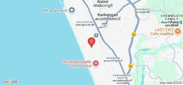 Swami Nithyananda Polytechnic College, Kanhangad Map