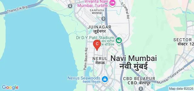 Padmayog Sadhana College, Terna Trust, Nerul Map