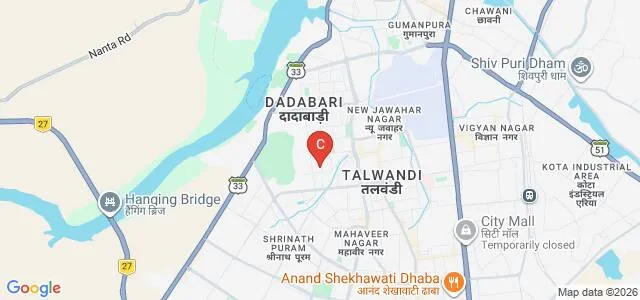 Aklank Girls PG College, Kota Map