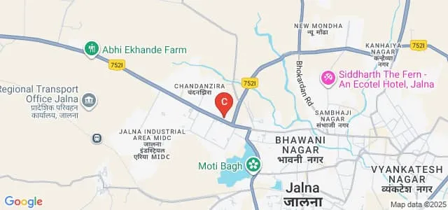 Badrinarayan Barwale Mahavidyalaya, Jalna Map