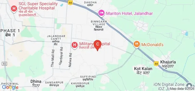 Army College of Nursing, Jalandhar Map