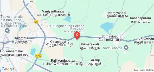 SKP Institute of Technology, Tiruvannamalai Map