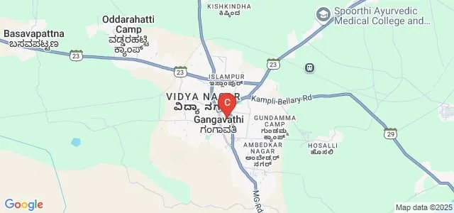 Sri HR Sriramulu Memorial College, Gangavathi Map