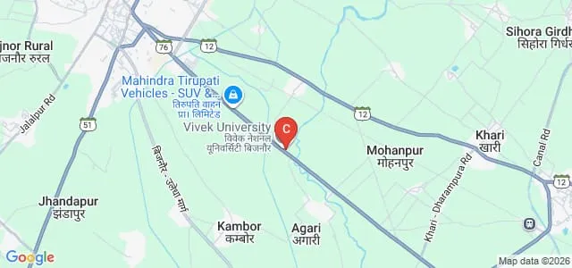 Vivek College of Ayurvedic Sciences and Hospital, Bijnor Map