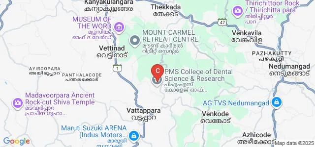PMS College of Dental Science and Research, Thiruvananthapuram Map