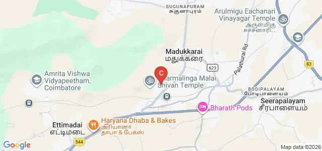 Royal College of Pharmacy and Paramedical Sciences, Coimbatore Map