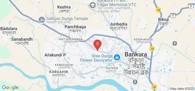 Bankura Zilla Saradamani Mahila Mahavidyapith, Bankura Map