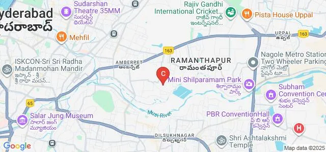 Aurora's School of Business Studies, Hyderabad Map