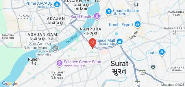 Shree Dhanvantary College of Engineering and Technology, Surat Map