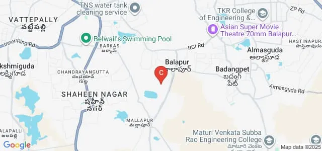 Baddam Bal Reddy Institute of Technology and Business School, Hyderabad Map