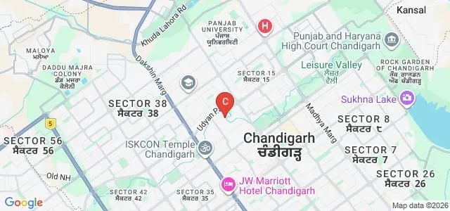 Government College of Yoga Education and Health, Chandigarh Map