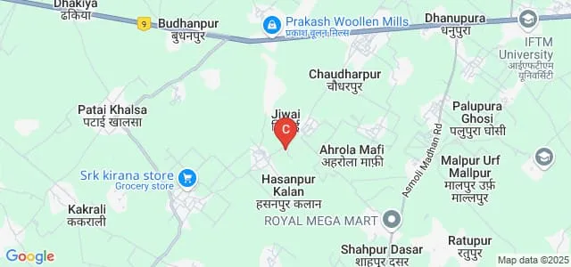 AHMA Degree College, Sambhal Map