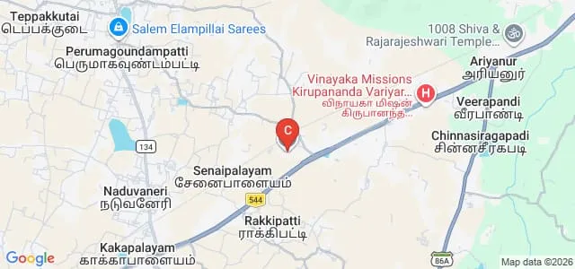 Annapoorana Medical College and Hospital, Salem Map