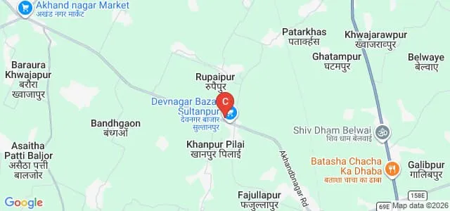 Shivnath Verma Smarak Mahavidyalaya, Sultanpur Map