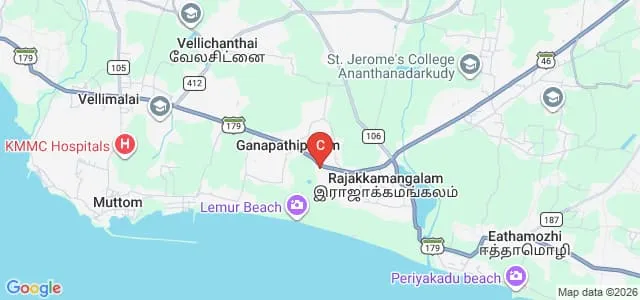 Anna Vinayagar College of Education, Kanyakumari Map