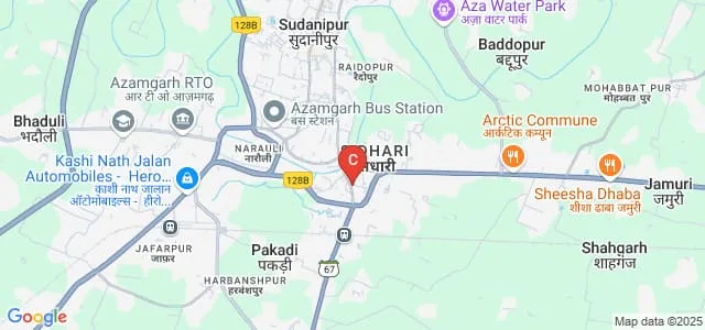 Azamgarh Girls Degree College, Azamgarh Map