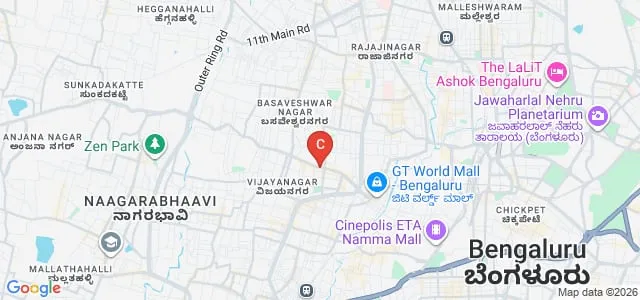 KTG School of Nursing, Bengaluru Map