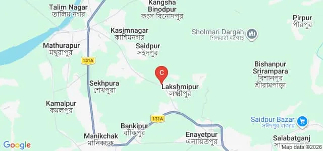 Tahanura Bengal Teachers Training College D El Ed, Malda Map